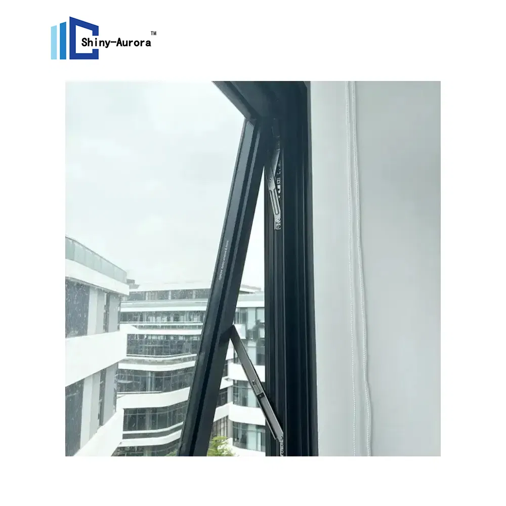 Modern Hava geçirmez Alt Çatlak Pencere Isı İzolasyon Evi Balkon için Alüminyum Pencereler 1
