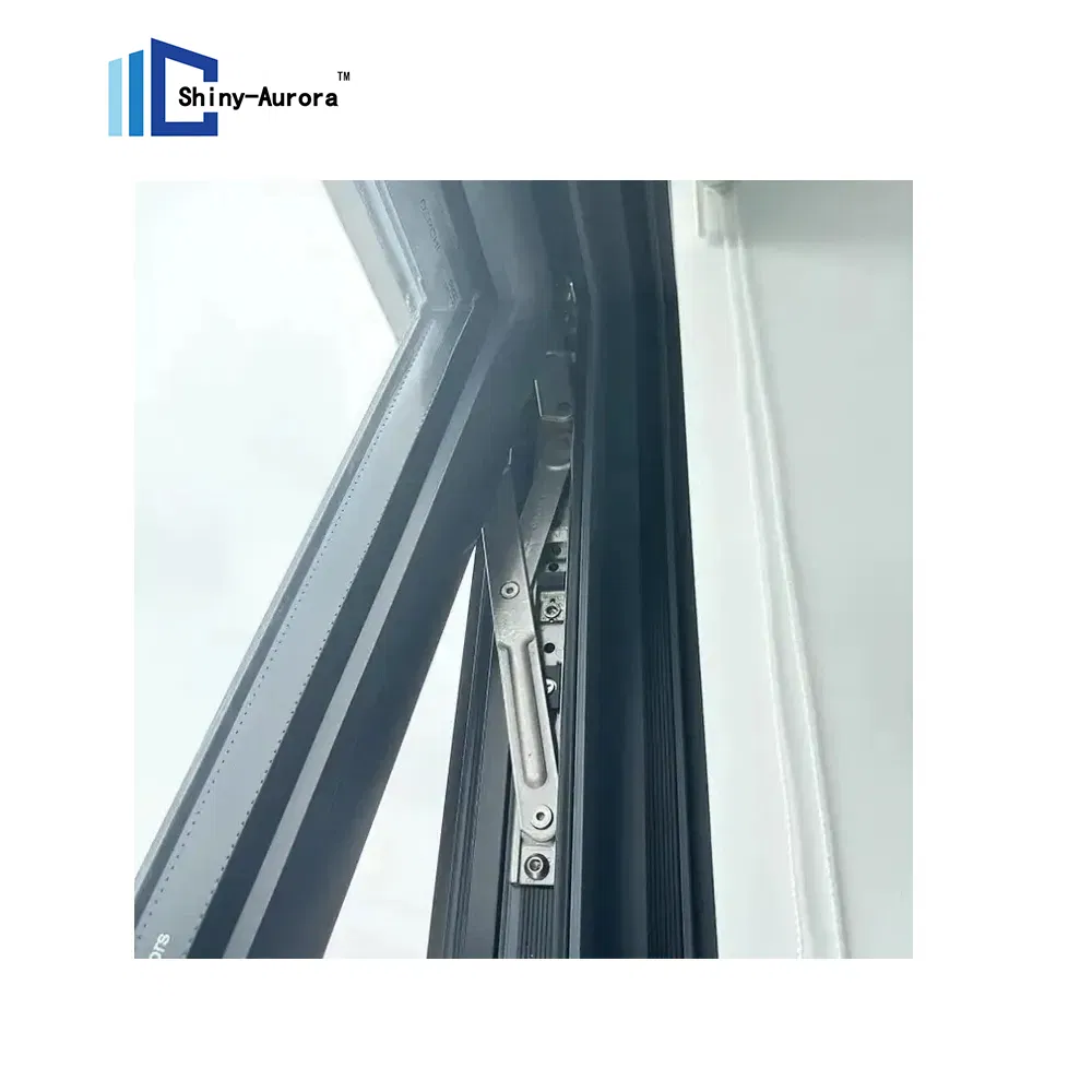 Modern Hava geçirmez Alt Çatlak Pencere Isı İzolasyon Evi Balkon için Alüminyum Pencereler 2