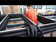 Şık Alüminyum Kaydırıcı Kapılar 2mm Yatay Açılış Çerçeve Kaydırıcı Cam Kapı