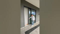 Avrupa Teras Sürgülü Kapı! Büyük Temperli Cam!