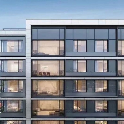 Alüminyum Panel Perde Pencere Sistemi Kapalı Cam Perde