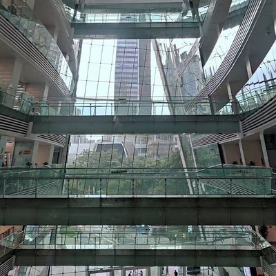 Tempered Glass Unitized Perde Duvar Özel Renk Alüminyum Alaşım Bina Perde Duvarı
