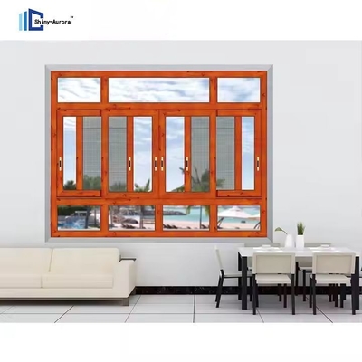 Çarpışma Camı Çift Katmanlı Tempered Cam Pencere OEM Özel Alüminyum Pencereler