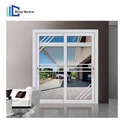 Kırık Köprü Alüminyum 3 Çizgi Kaydırma Kapısı, Tempered Glass Panel Kaydırma Kapısı