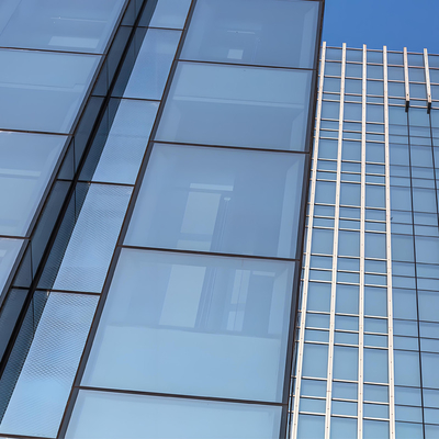 6mm-12mm Tempered Glass Perde Duvar Ses İzolasyonu Rüzgara dayanıklı