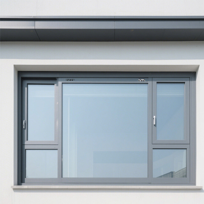 Modern Alüminyum Sürgülü Pencere 2.0mm Çerçeve Toz Boyalı Beyaz